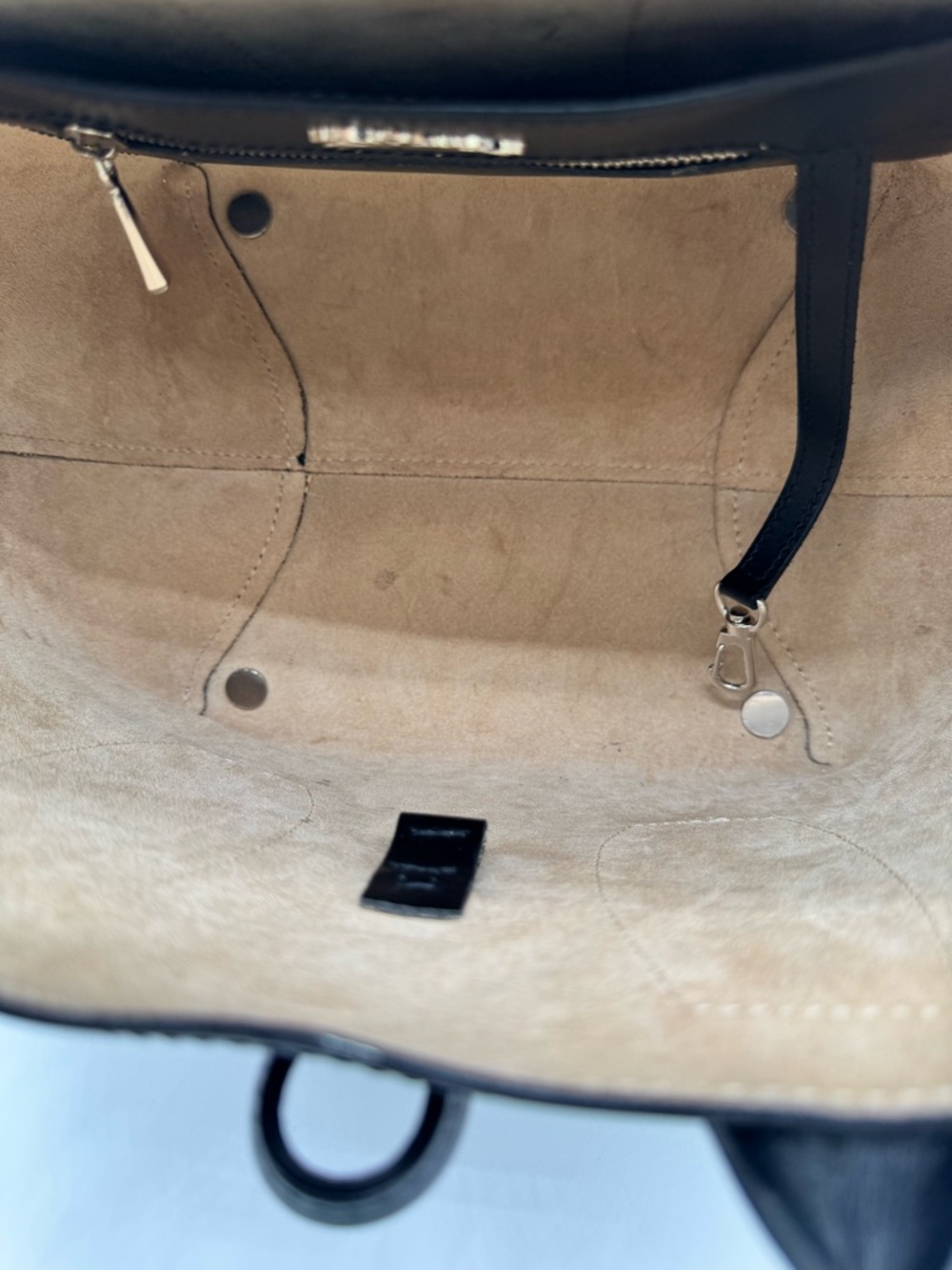 Longchamp Roseau Black Leather Handbag - Picture 6 of 12